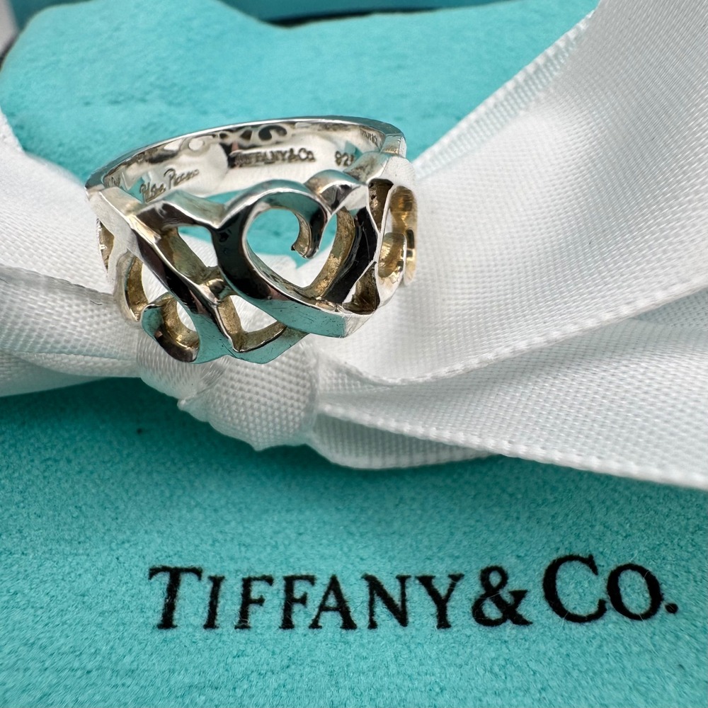 Vintage Tiffany & Co Paloma Picasso Loving Heart Ring Size 3.75